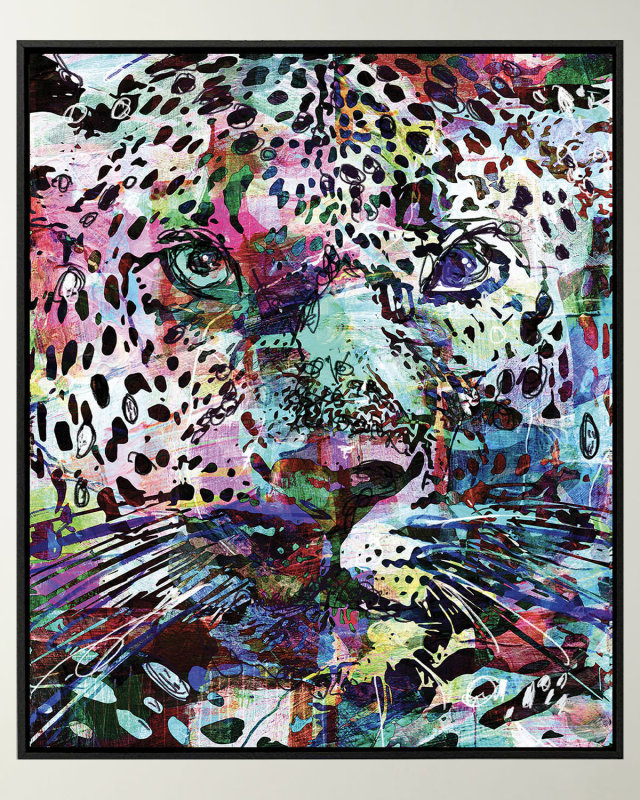 "Leopardess" Framed Giclee by Kamden Kreations